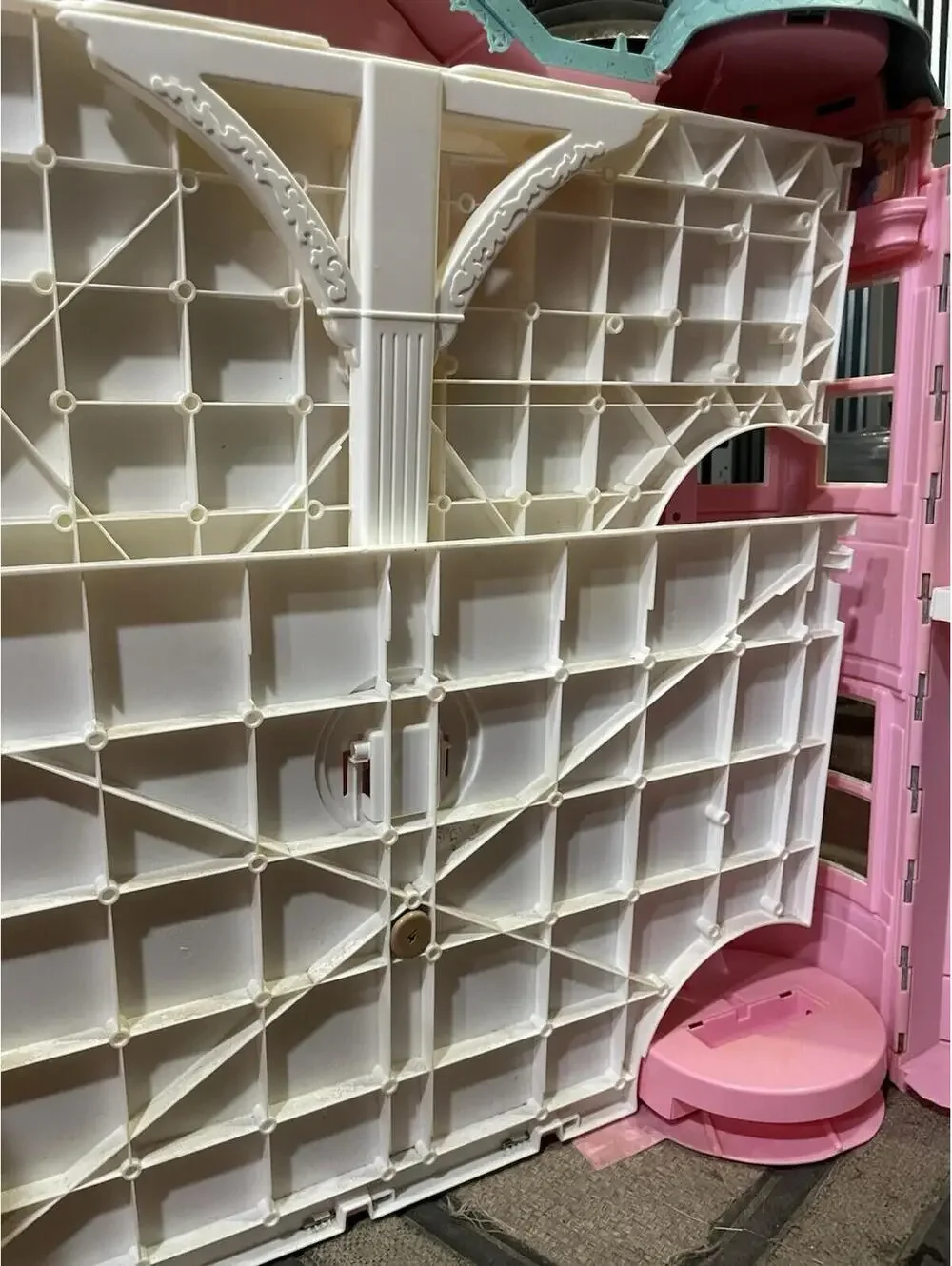 Vintage 1995 Barbie Victorian Dream House Pink Blue! Retro